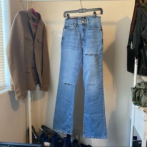 BRAND NEW BDG RIPPED HIGH WAISTED FLARE JEANS